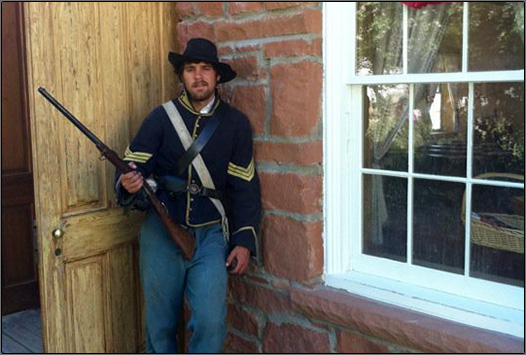 Day #2 August 14, 2010....Caleb Gray as Dispatch Rider.