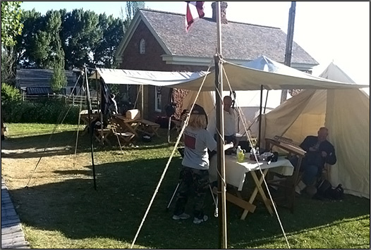 Day #2 August 14, 2010....Union camp as cast and crew prepare for next skirmish.