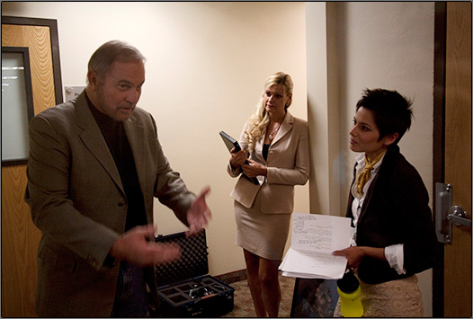 Gil Gerard, Brandi Lynn Anderson and Natalie M. Garcia in character.