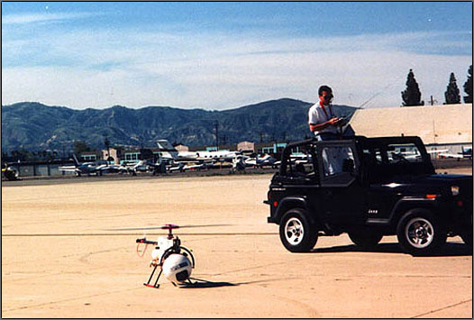 Coptervision and pilot, Gregg Okert.